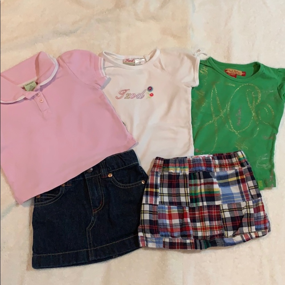 Girls 2T Summer shirt/skirt Bundle